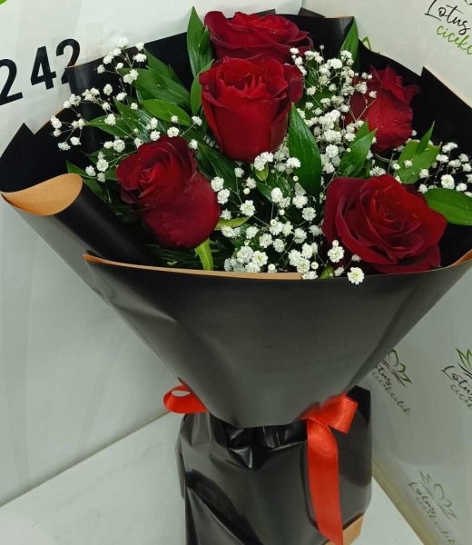 KIRMIZI GÜL BUKETİ 5'Lİ